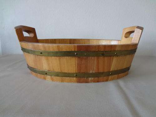 Wooden washing bowl as per scan