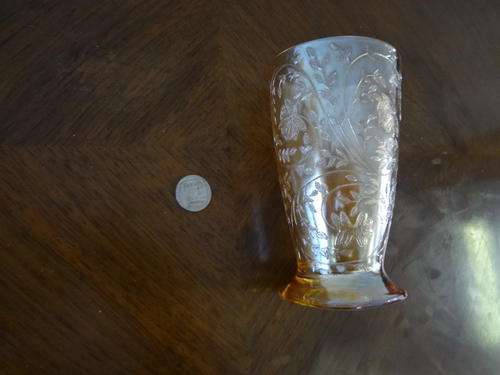 Carnival glass, glass as per photo