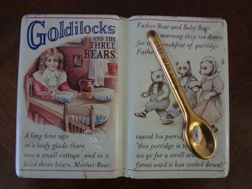 Goldilocks tin as per scan