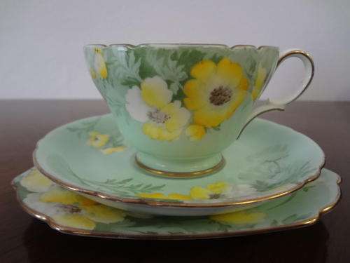 Shelly Porcelain cup, saucer and side plate as per scan