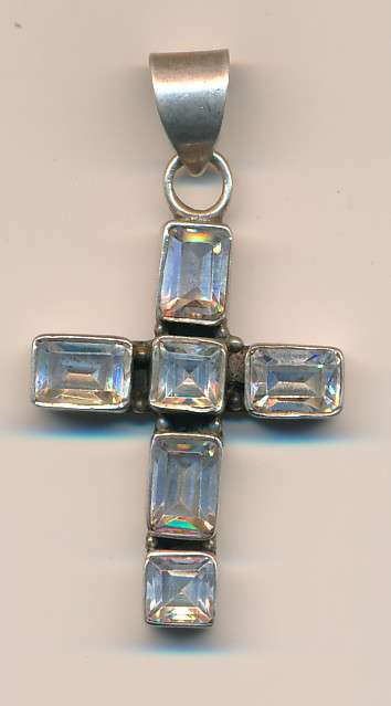 Sterling silver cross pendant as per scan
