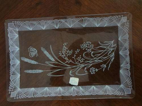 Glass serving tray PRICE REDUCED