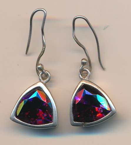 Silver earrings 7.2g as per scan