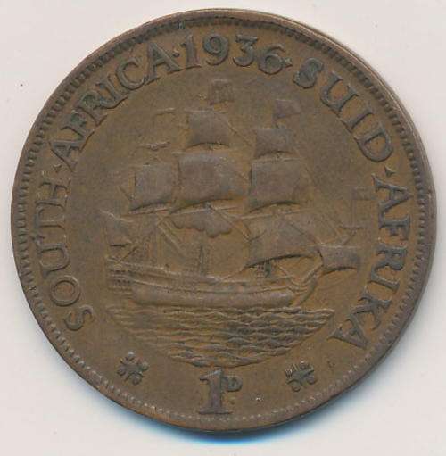 1936 S.A. 1 penny at CRAZY R1 START