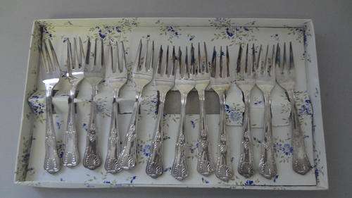 King's pattern 12 piece cake fork set as per scan