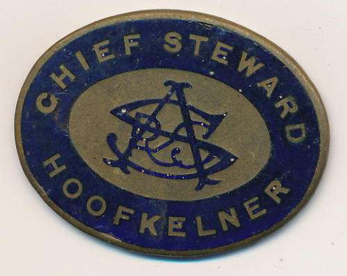 SAR - Railway Chief Steward badge as per scan