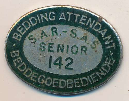 SAR - Senior bedding attendant no: 142 badge as per scan