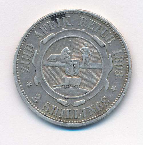 1893 Paul Kruger 2 Shilling as per scan