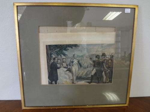 Antique Print in frame with glass as per photo