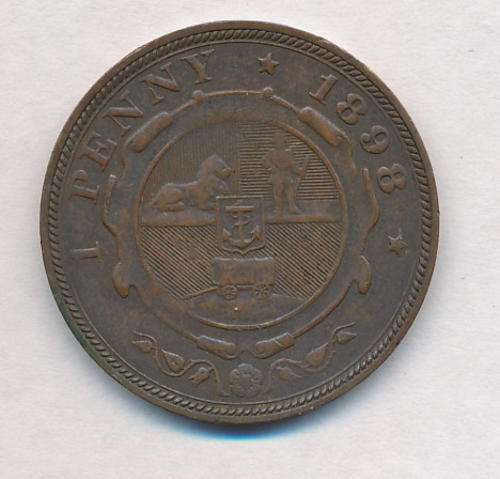 1898 Paul Kruger penny as per scan