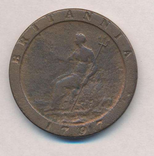 1797 Cartwheel penny as per scan