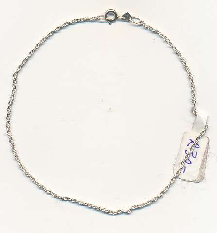 Silver bracelet as per scan