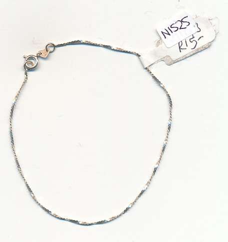 Silver bracelet as per scan