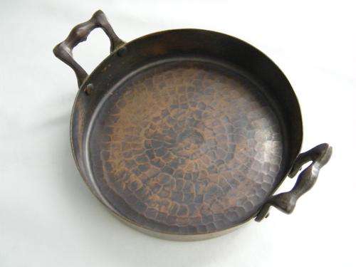Solid copper miniature skillet made in Turkey R1 AUCTION