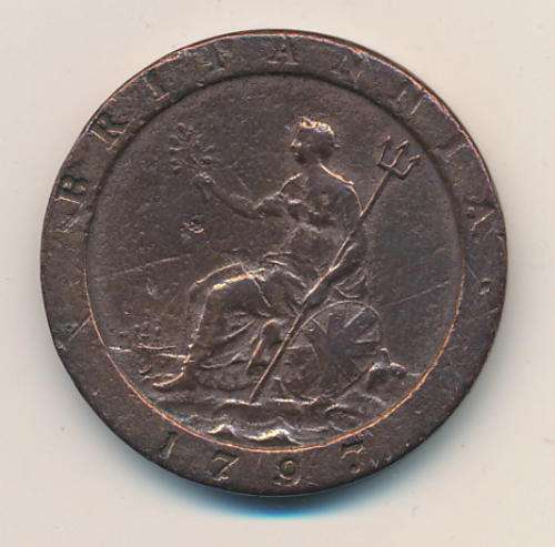 1797 Cartwheel penny George III - as per scan