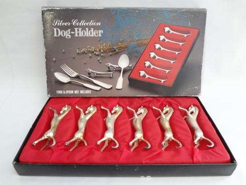 Set of 6 horse spoon holders - as per photo