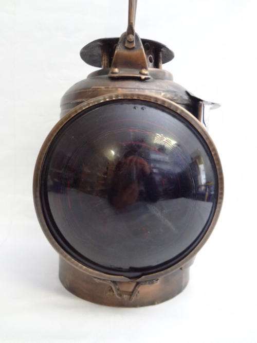 Railway lamp inscribed - as per photo