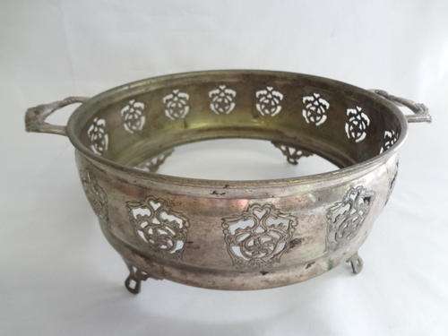 Silver plated pyrex dish holder - 20 x 8cm - as per photo