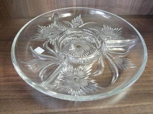 Glass chip and dip platter - 28cm - @ CRAZY R1 start