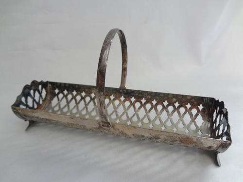 Silver plated biscuit holder - as per photo