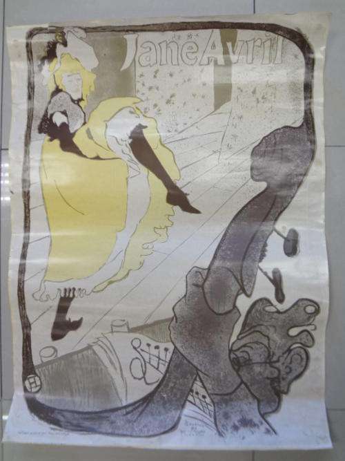 Reproduction of Saloon poster - Jane Avril - 82 x 60cm - as per photo