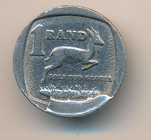 South Africa mint error R1 coin as per scan