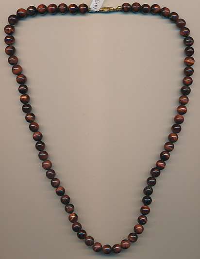 Tigers eye necklace - 60cm - as per scan