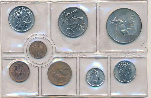 1975 South Africa uncirculated mint pack - as per scan
