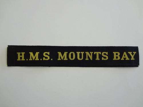HMS Mounts Bay cap tally - 94cm - as per photo