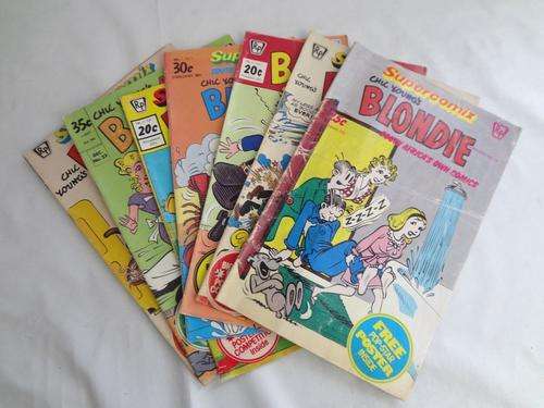 Lot of 7 Supercomix - Blondie comics - as per photo