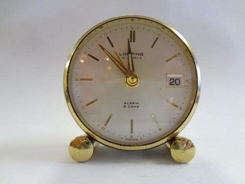 Vintage Looping 15 Jewel alarm clock - as per photo