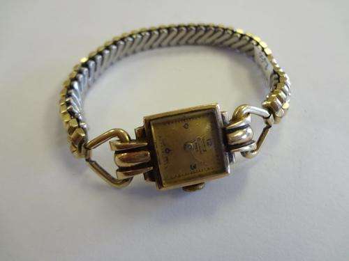 Vintage Roamer 9ct gold ladies watch - not working - as per photo