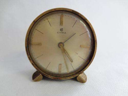 Cyma vintage travel clock - not working - as per photo