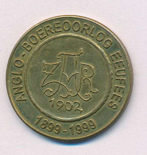 Anglo - Boereoorlog Eeufees Een Pond medallion - as per scan