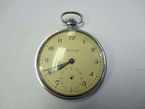 Molnija pocket watch made in Moscow - not working - as per photo