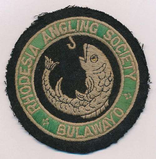Rhodesia Angling Society - Bulawayo cloth badge - as per scan