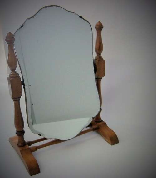 Vintage Bevelled table top mirror - as per photo