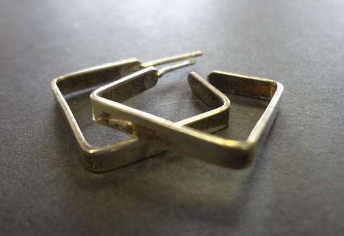 Silver earrings - as per photo