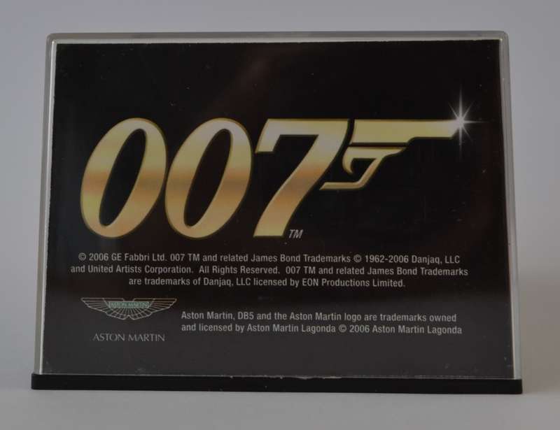 James Bond 007 Asto Martin DB5 - Goldfinger Model Car Scale 1:43 as per photo
