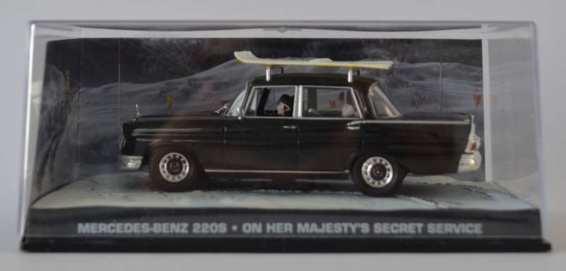 James Bond 007 Mercedes Benz 220S-On Her Majesty`s Secret Service Model Car Scale 1:43 as per photo
