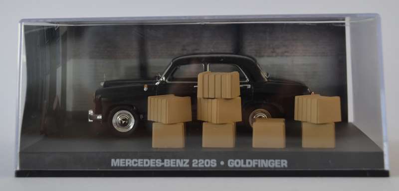 James Bond 007 Mercedes Benz 220S - Goldfinger Model Car Scale 1:43 as per photo