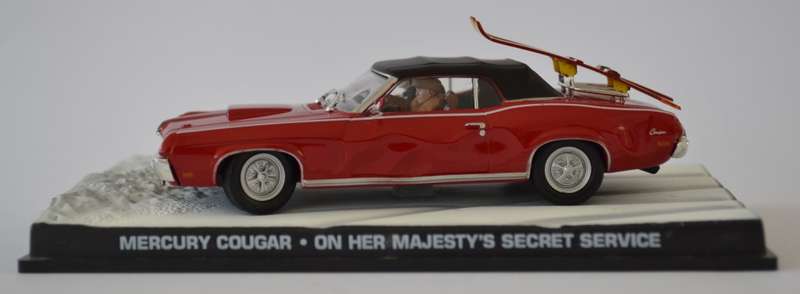 James Bond 007 Mercury Cougar - On Her Majesty`s Secret Service Model Car Scale 1:43 as per photo