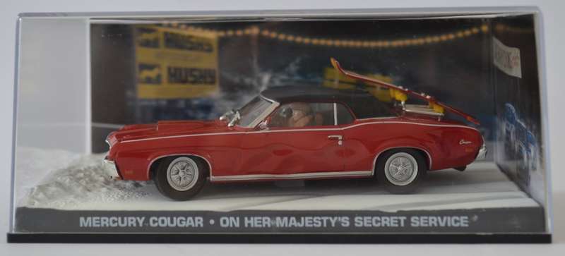 James Bond 007 Mercury Cougar - On Her Majesty`s Secret Service Model Car Scale 1:43 as per photo
