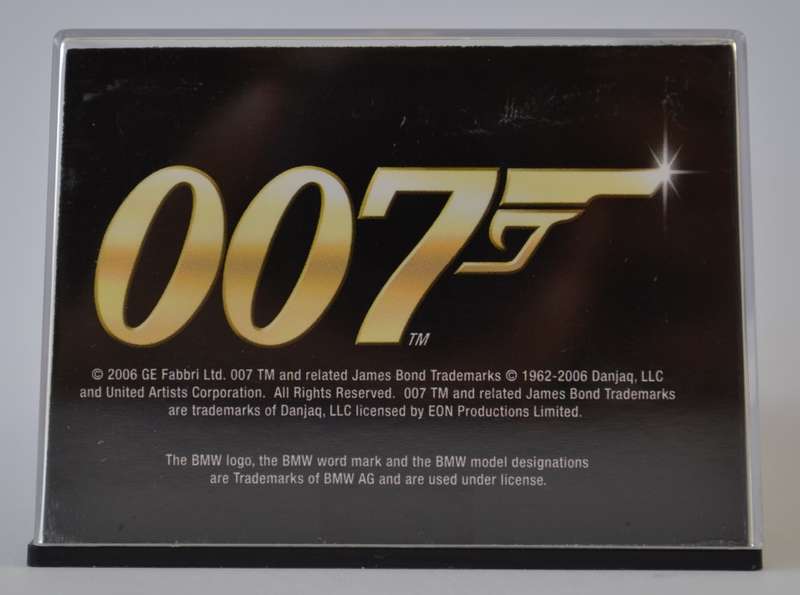 James Bond 007 BMW 750iL - Tomorrow Never Dies Model Car Scale 1:43 as per photo