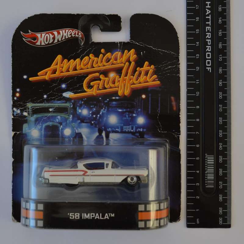 Hot Wheels `58 Impala Model Car Scale 1:64 as per photo