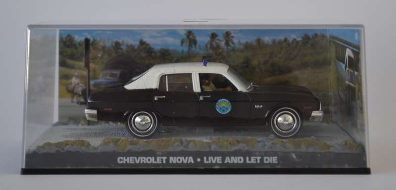 James Bond 007 Chevrolet Nova - Live and Let Die Model Car Scale 1:43 as per photo