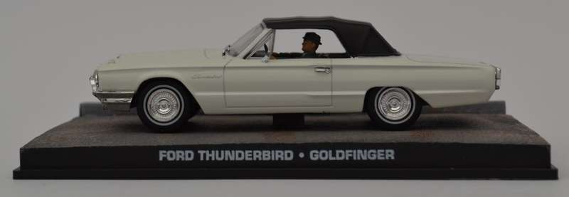 James Bond 007 Ford Thunderbird - Goldfinger Model Car Scale 1:43 as per photo