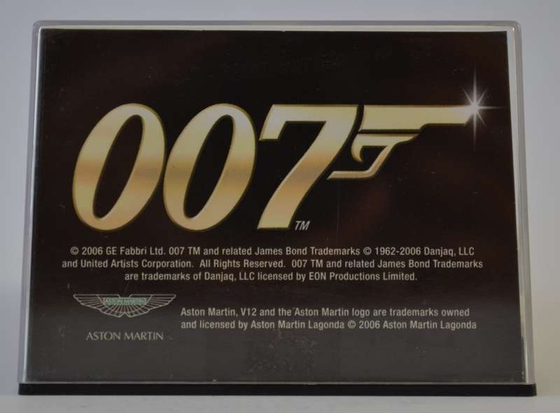 James Bond 007 Aston Martin DBS - Quantum of Solace Model Car Scale 1:43 as per photo