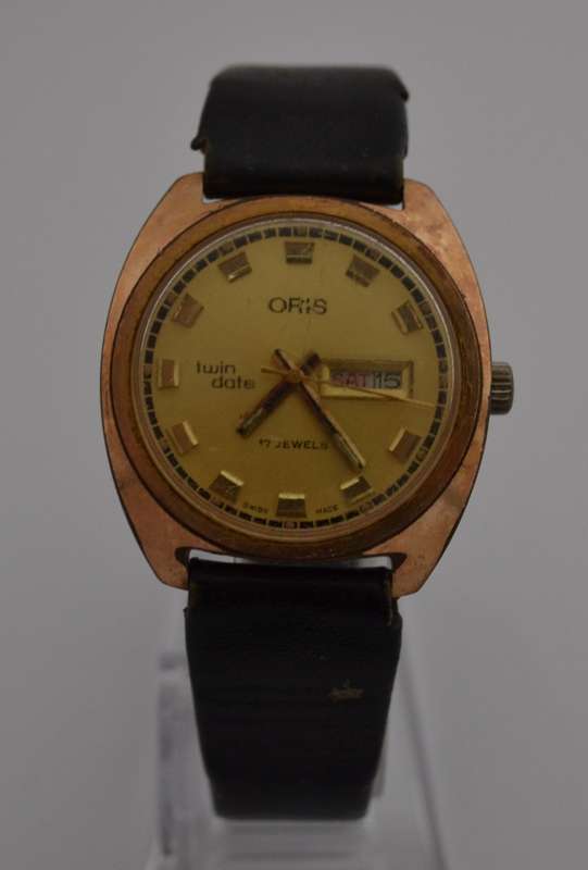 Oris Twin Date 17 Jewels Wrist Watch, Working as per photo