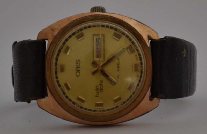 Oris Twin Date 17 Jewels Wrist Watch, Working as per photo